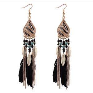 Feather earrings